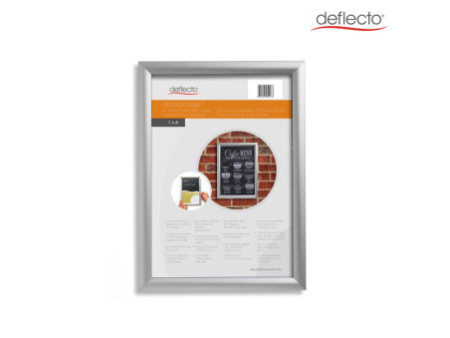deflecto Cadre photo/affiche, A1, argent anodisé
