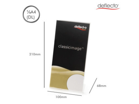 deflecto Porte-visuel, 1/3 A4, incliné