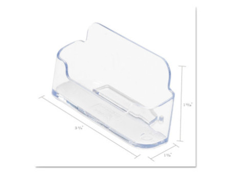 deflecto Porte-cartes de visite, 1 compartiment, transparent