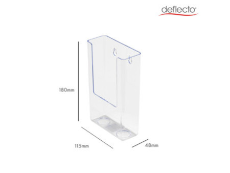 deflecto Porte-brochures, dos plat, 1/3 A4 portrait