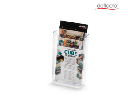 deflecto Porte-brochures, dos plat, 1/3 A4 portrait