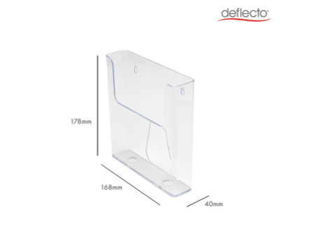 deflecto Porte-brochures, dos plat, A5 portrait, transparent
