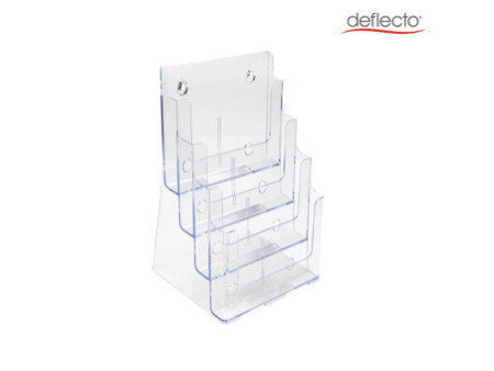 deflecto Porte-brochures, A4 portrait, 4 compartiments