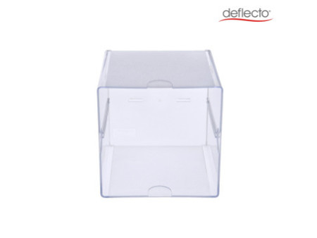 deflecto Boîte de rangement Cube, 1 casier, cristal