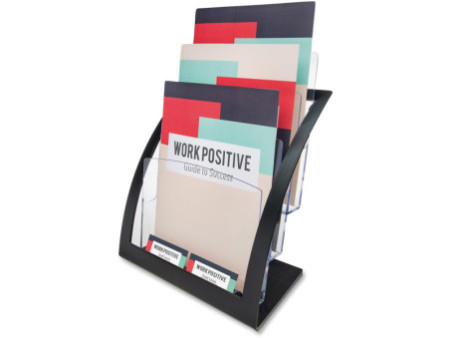 deflecto Porte-brochures Contemporary, A4, noir