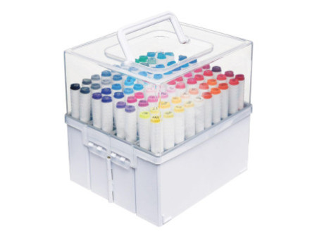 deflecto Boîte de rangement pour marqueurs 'Accordéon',blanc