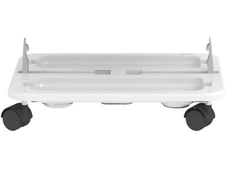 deflecto Plateau de transport à roulettes Stack 'N' Go,blanc
