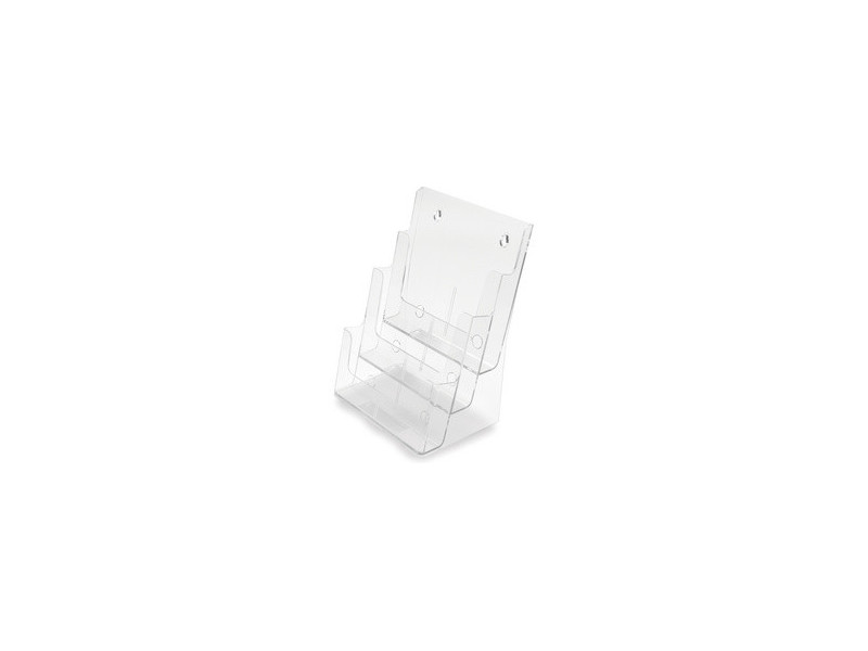 deflecto Porte-brochures, 1/3 A4 portrait, 3 compartiments