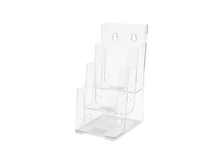 deflecto Porte-brochures, 1/3 A4 portrait, 3 compartiments