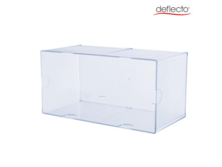 deflecto Boîte de rangement Cube Double, transparent