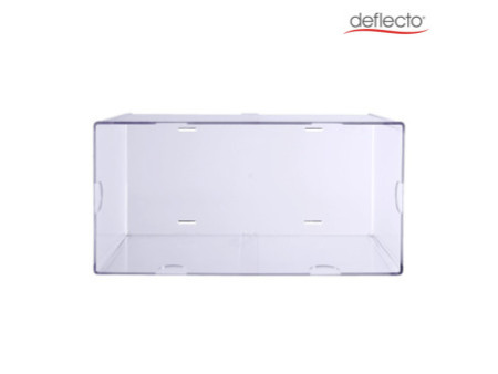 deflecto Boîte de rangement Cube Double, transparent