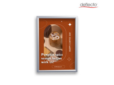 deflecto Cadre photo/affiche, A0, argent anodisé