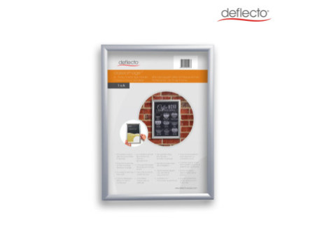 deflecto Cadre photo/affiche, A0, argent anodisé