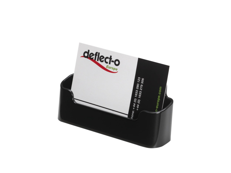 deflecto Porte-cartes de visite, 1 compartiment, noir