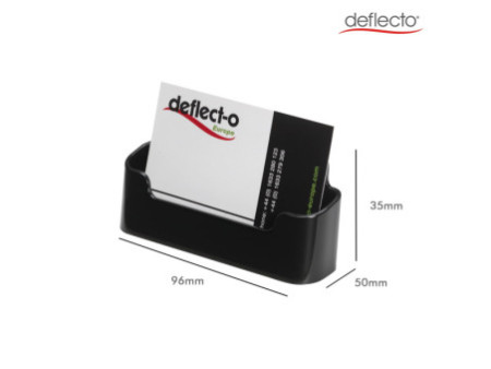 deflecto Porte-cartes de visite, 1 compartiment, noir