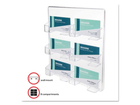 deflecto Porte-cartes de visite pour montage mural
