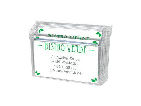 deflecto Boîte pour cartes de visite 'Grab-a-Card'