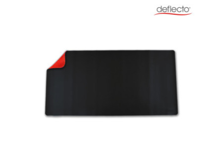 deflecto Sous-main, 1.200 x 600 mm, noir/rouge