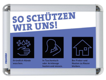 FRANKEN Cadre porte-affiches A4, largeur du cadre: 25 mm