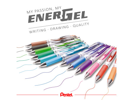 Pentel Stylo roller encre gel Energel BL77, violet