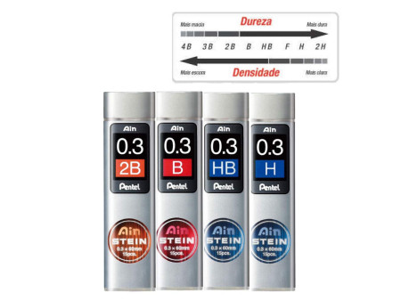 Pentel Mines fines pour porte-mines AIN STEIN C273,dureté HB