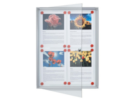 FRANKEN Vitrine d'affichage X-tra!Line, 4 x format A4