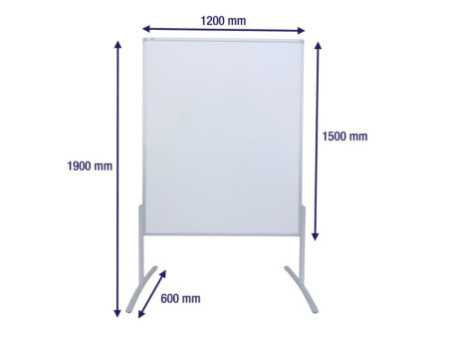 FRANKEN Tableau de présentation PRO, 1200 x 1500 mm, carton
