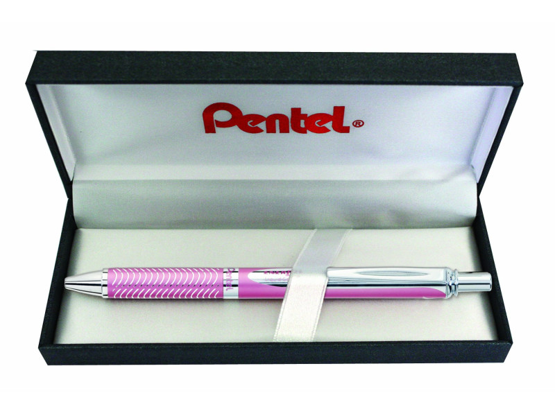 Pentel Roller encre gel EnerGel Sterling BL407, rose