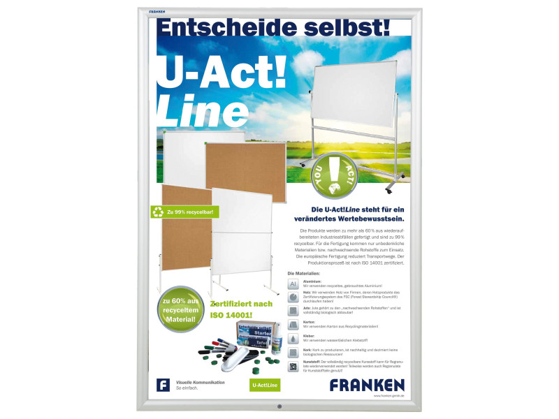 FRANKEN Cadre porte-affiches Security, A1, cadre 32 mm