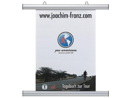 FRANKEN Profilé clipsable pour affiche, aluminium, argent