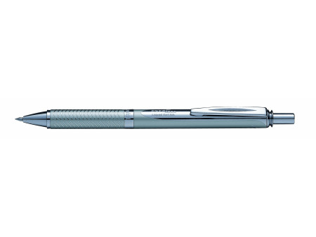 Pentel Roller à encre gel EnerGel Sterling BL407, argent