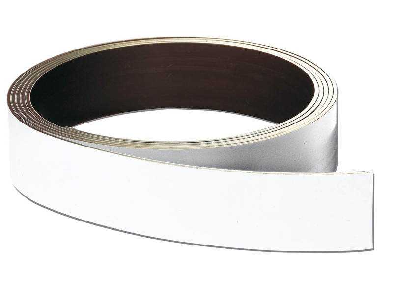 FRANKEN Ruban magnétique, (L)10.000 x (P)8 x (H)50 mm, blanc