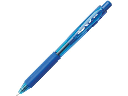 Pentel Stylo à bille rétractable BK440, bleu