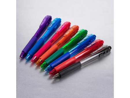 Pentel Stylo à bille rétractable BK440, bleu