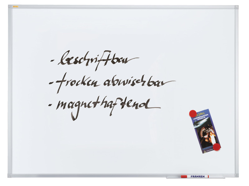 FRANKEN Tableau blanc X-tra!Line, laqué, 900 x 600 mm