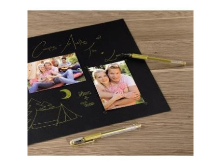 Pentel Stylo roller gel Hybrid Gel Grip Metallic K118, or