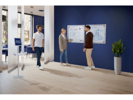 FRANKEN Vitrine d'affichage X-tra!Line, 4 x A4, dos en liège