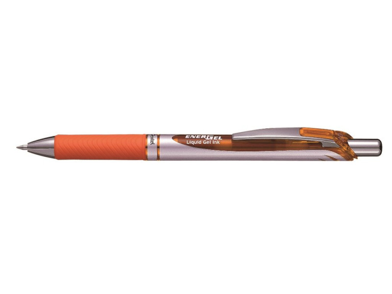 Pentel Stylo roller encre gel Energel BL77, orange