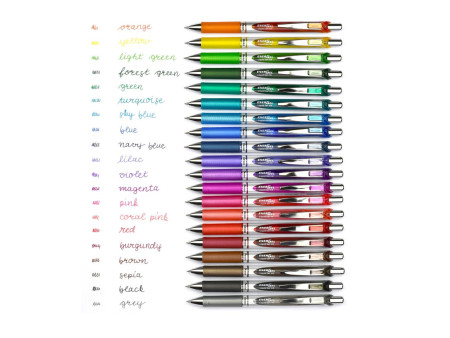 Pentel Stylo roller encre gel Energel BL77, orange