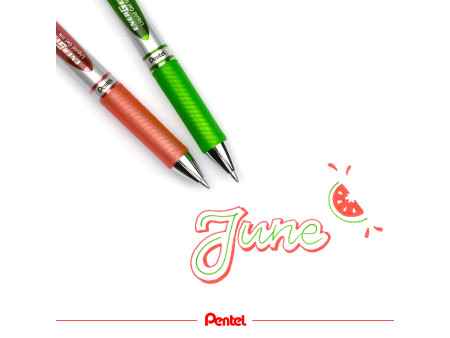 Pentel Stylo roller encre gel Energel BL77, orange
