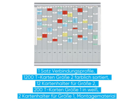 FRANKEN Tableau planning à fiches T, (L)819 x (H)780 mm