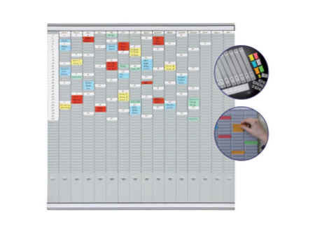 FRANKEN Tableau planning à fiches T, (L)1.008 x (H)1.008 mm