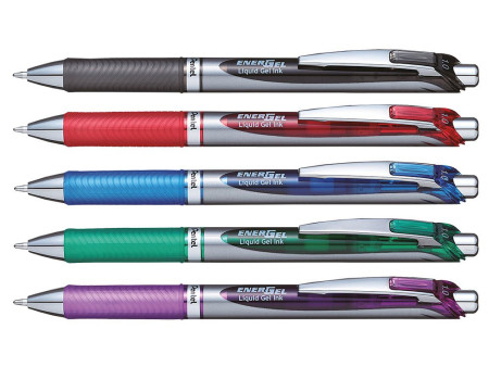 Pentel Liquid stylo roller à encre gel Energel BL80, rouge