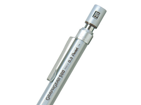 Pentel Porte-mines GRAPHGEAR 500, diamètre de mines: 0,3 mm
