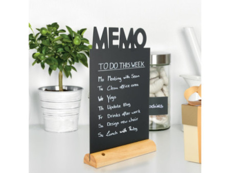 Securit Ardoise de table SILHOUETTE 'Memo'