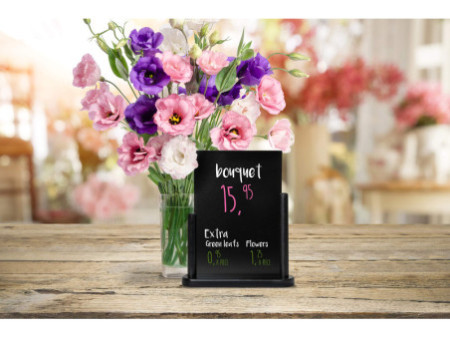 Securit Ardoise de table ELEGANT, moyen, noir