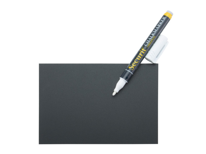 Securit Ardoise A6, noir, kit de 20