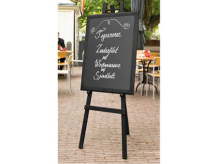 Securit Ardoise murale UNIVERSAL, avec cadre en bois, noir