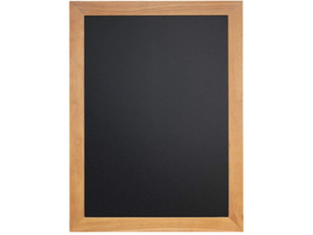 Securit Ardoise murale UNIVERSAL, avec cadre en bois, teck