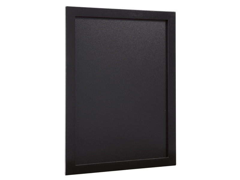 Securit Ardoise murale WOODY, avec cadre en bois, noir